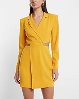 Work Cutout Mini Blazer Dress Orange Women's XS