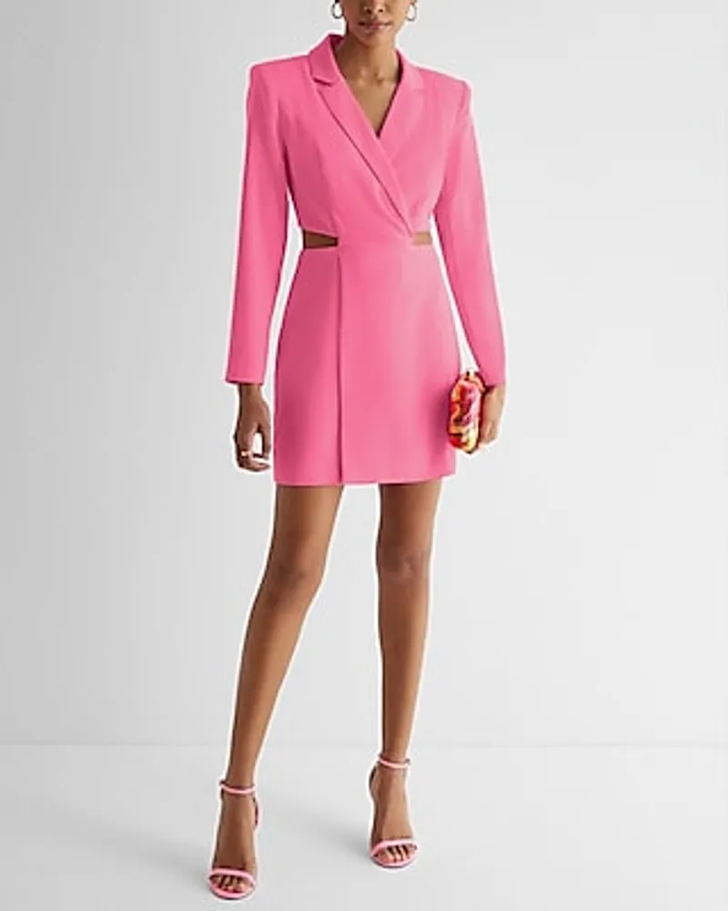 Work Cutout Mini Blazer Dress Pink Women's XS