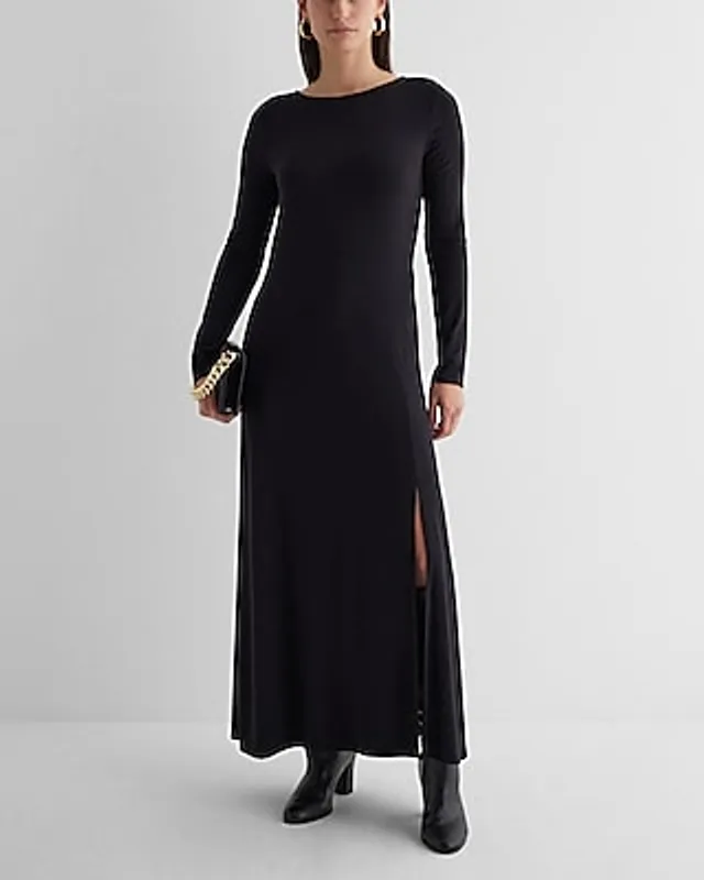chinese dress ladies Dress Casual Midi By Express In Black, Size: S main image 1