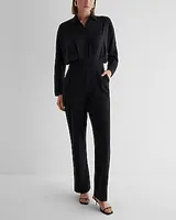 Work Long Sleeve Portofino Shirt Jumpsuit Women's