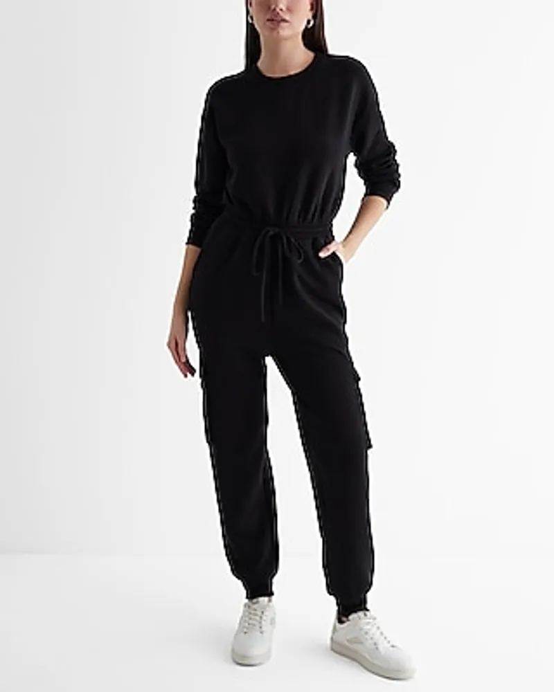 Women's Long-Sleeve Fleece Jumpsuit