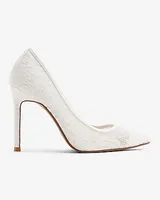 Bridal Lace Pumps White Women's