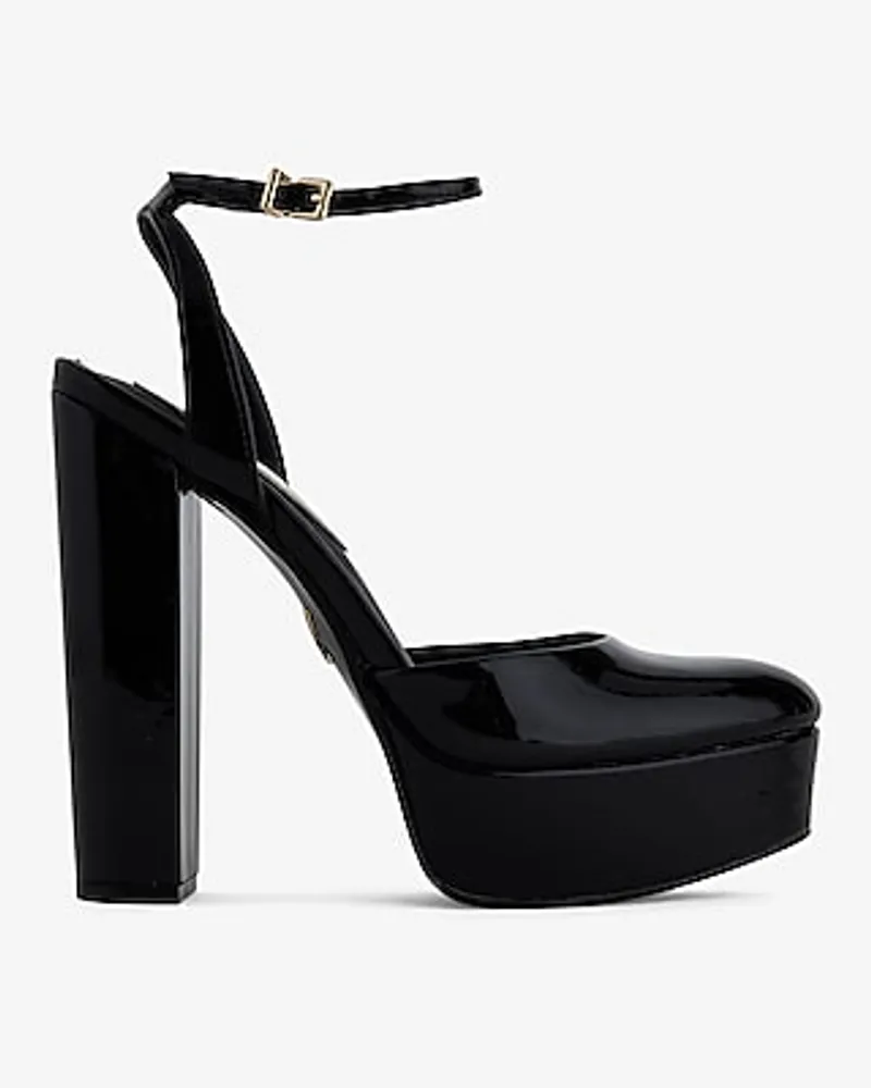 Rounded Toe Platform Pumps Women's