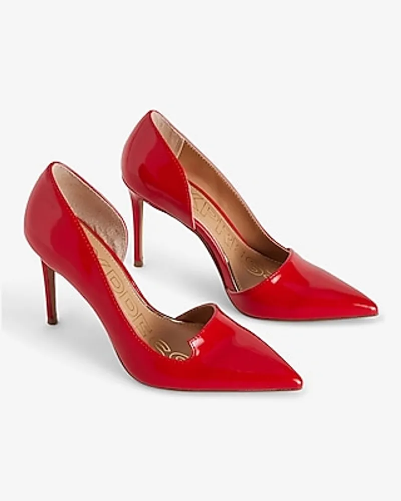 Brian Atwood X Express Notch Cutout Pumps Red Women's