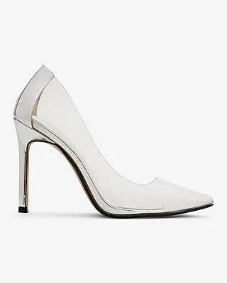 Classic Clear Pointed Toe Pumps Neutral Women's 8