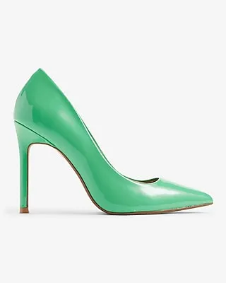Classic Pointed Toe Pumps Green Women's