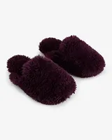 Fuzzy Teddy Slippers