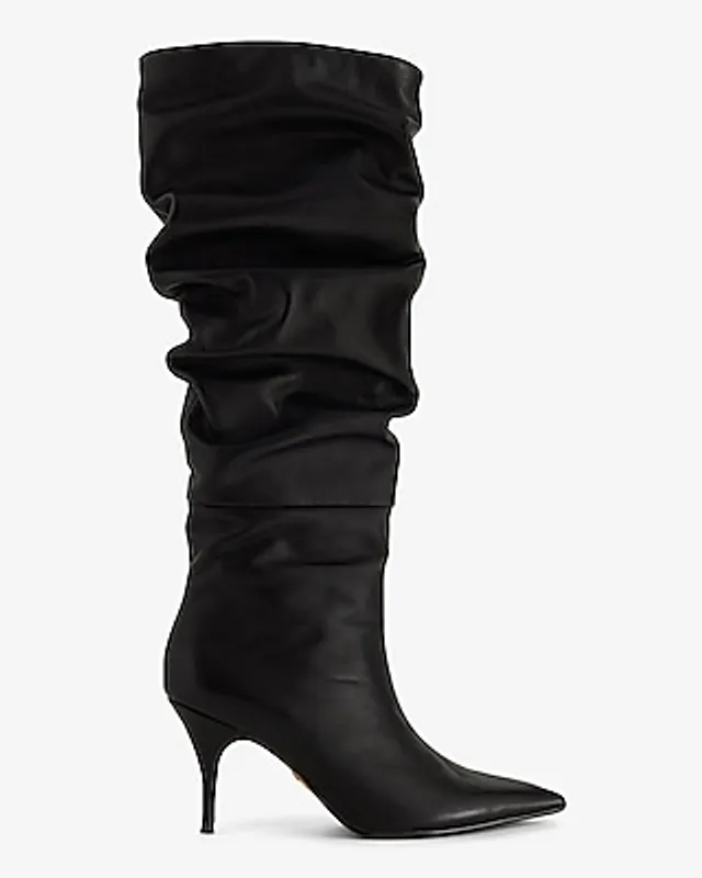 Express Brian Atwood X Express Leather Slouch Thin Heeled  display picture 2
