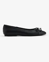 Round Toe Ballet Flats Black Women's 10