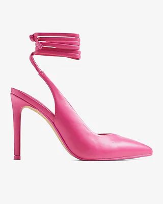 Limited Edition Pink Slingback Tie Pumps Pink Women's