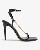 Chain Strap High Heeled Sandals Women's 10