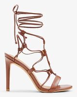 Tie-Up Gladiator Heeled Sandals