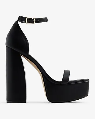 Platform Heeled Sandals Black Women's 10