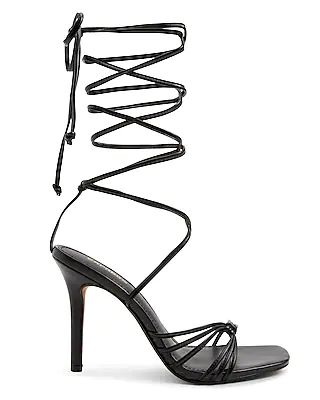 Strappy Tie-Up Heeled Sandals Women's