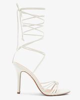 Strappy Lace Up Heeled Sandals Women's 9