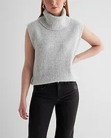 Ribbed Turtleneck Sweater Vest Women's