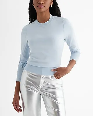 Silky Soft Fitted Crew Neck Sweater Women