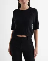 Crew Neck Short Sleeve Sweater Women's