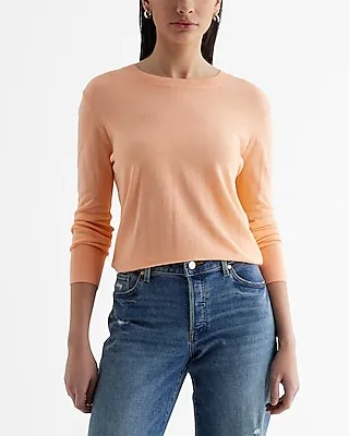 Skimming Crew Neck Sweater Orange Women's XL