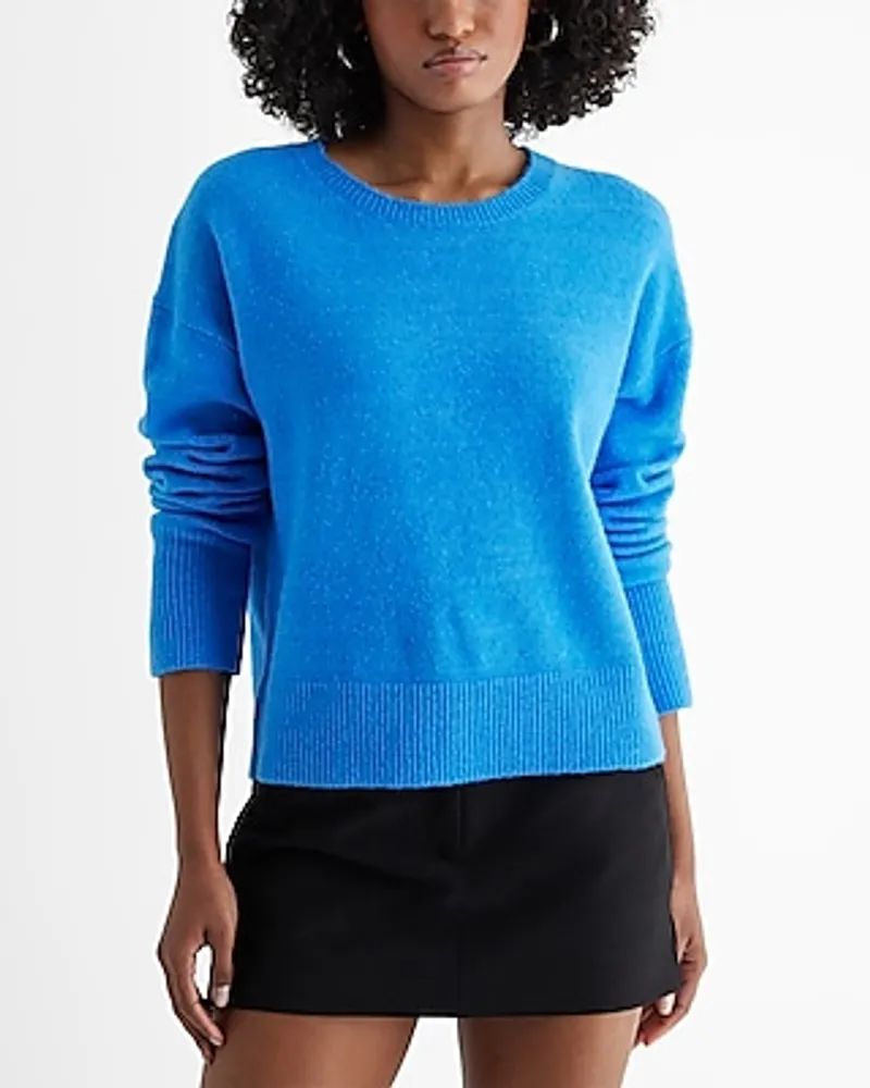 Skimming Crew Neck Sweater Blue Women's L