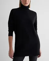 Turtleneck Oversized Sweater Black Women's XS