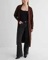 Dolman Sleeve Tie Waist Duster Cardigan Women