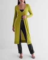 Button Duster Cardigan Green Women's XS