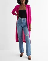 Knit Duster Cardigan Pink Women's S