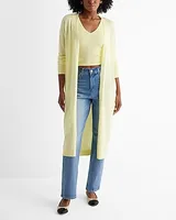 Knit Duster Cardigan Yellow Women's XS