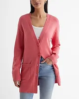 Patch Pocket Button Front Cardigan