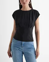 Crew Neck Cinched Waist Gramercy Tee Women's