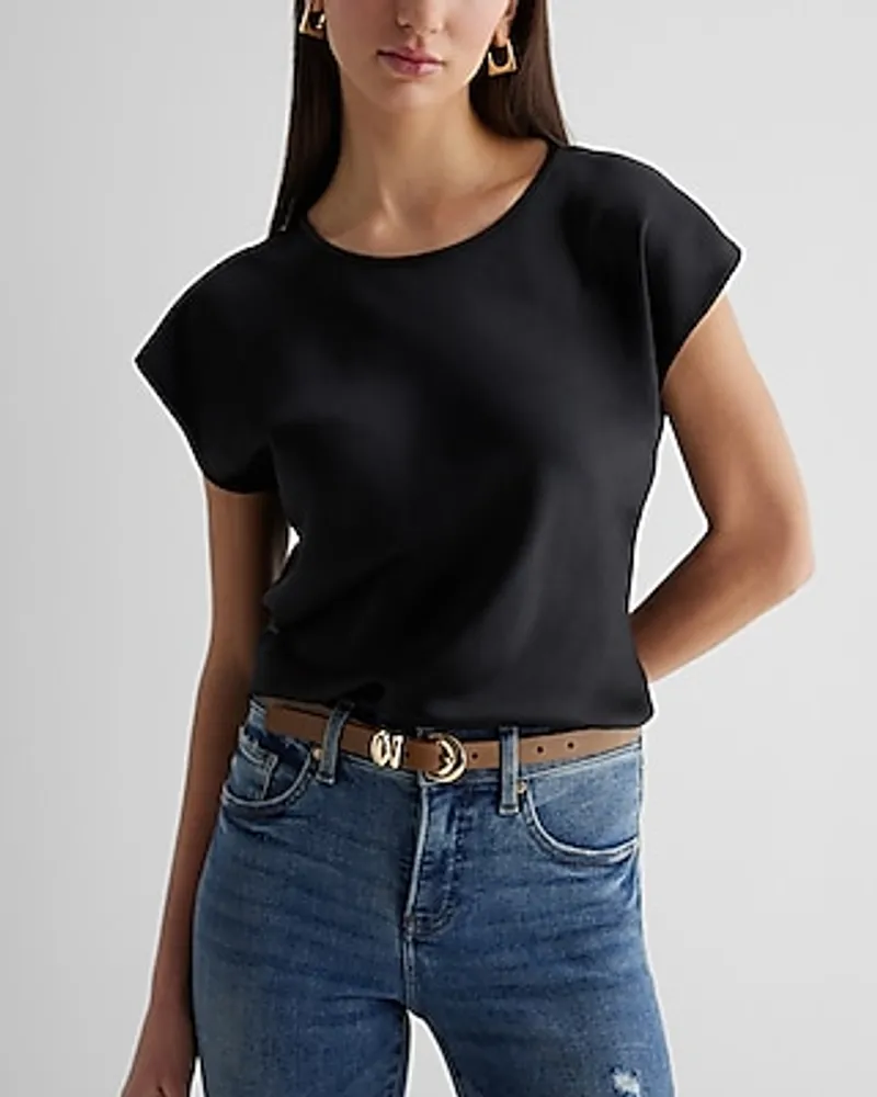 Satin Crew Neck Gramercy Tee Women's XS