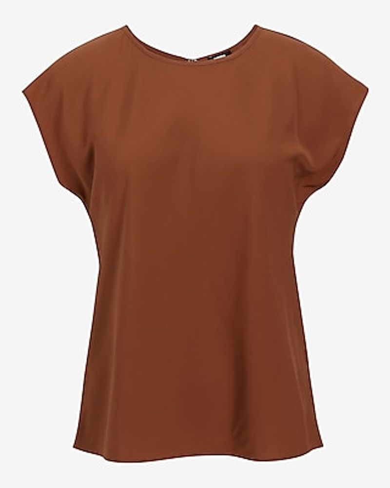 Crew Neck Gramercy Tee Brown Women's XS