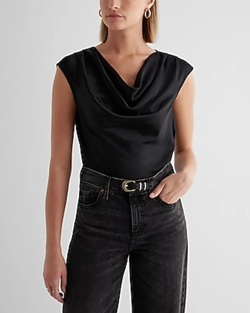 Satin Cowl Neck Gramercy Bodysuit Women