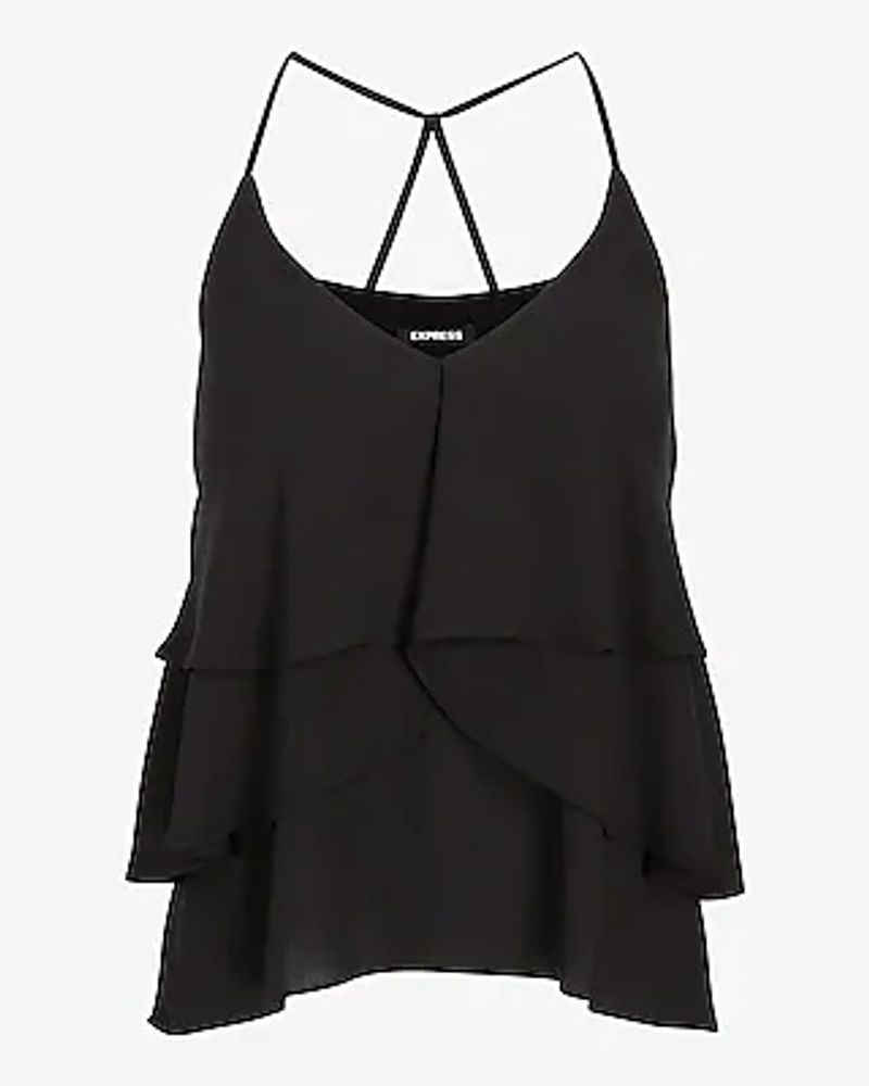 High Neck Backless Cami in Black