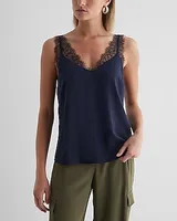 Satin Lace Strap V-Neck Downtown Cami Women's