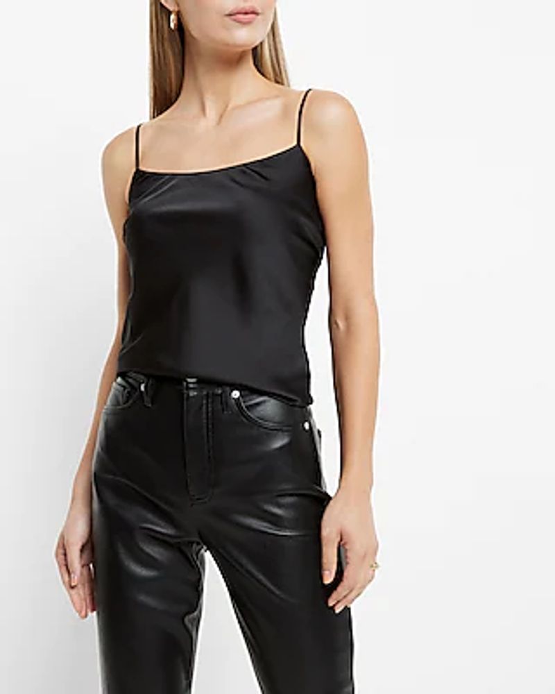 Express Satin Scoop Neck Downtown Cami Women