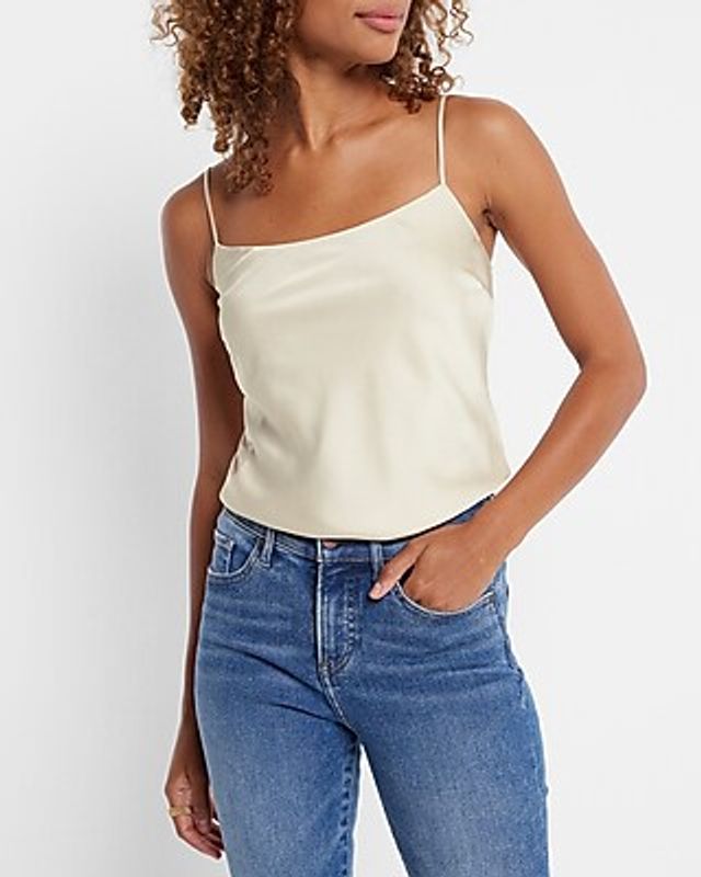 Satin V-neck Downtown Cami