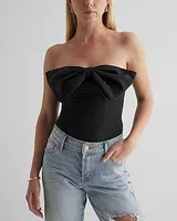 Strapless Bow Corset Tube Top Women's