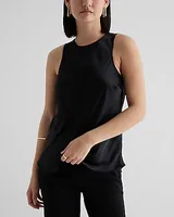 Satin Crew Neck Tank Women's