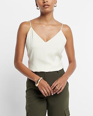 V-Neck Downtown Cami White Women's XS