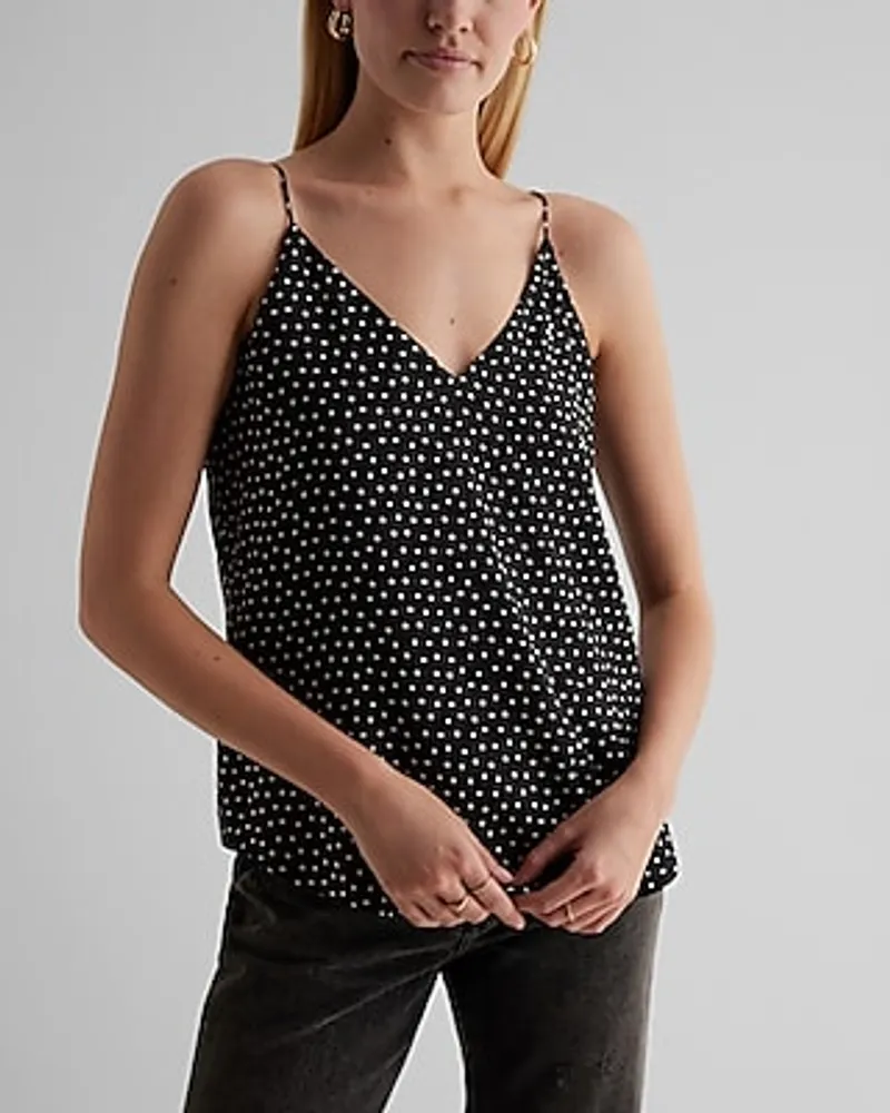 Satin Polka Dot V-Neck Downtown Cami Multi-Color Women's