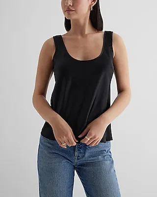 Satin Scoop Neck Tank Women's