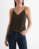 Satin V-Neck Downtown Cami Women's XS