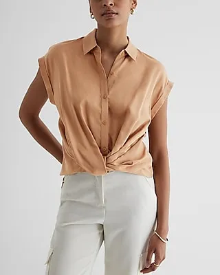 Short Sleeve Twist Portofino Shirt