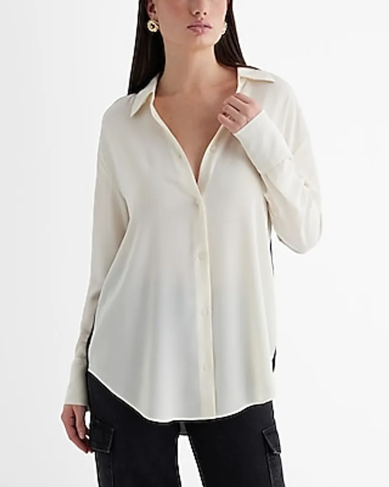 Color Block Boyfriend Portofino Shirt White Women's S