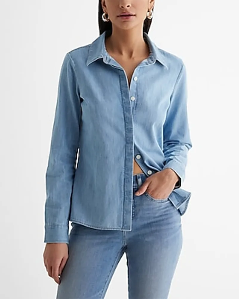 Relaxed Denim Portofino Shirt Blue Women's L