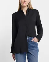 Relaxed Tunic Portofino Shirt Black Women's S