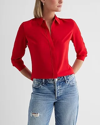 Relaxed Portofino Shirt Red Women's XL