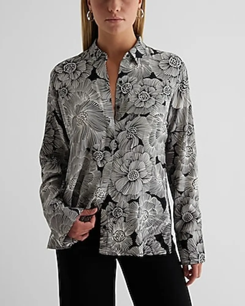 Floral Tunic Relaxed Portofino Shirt